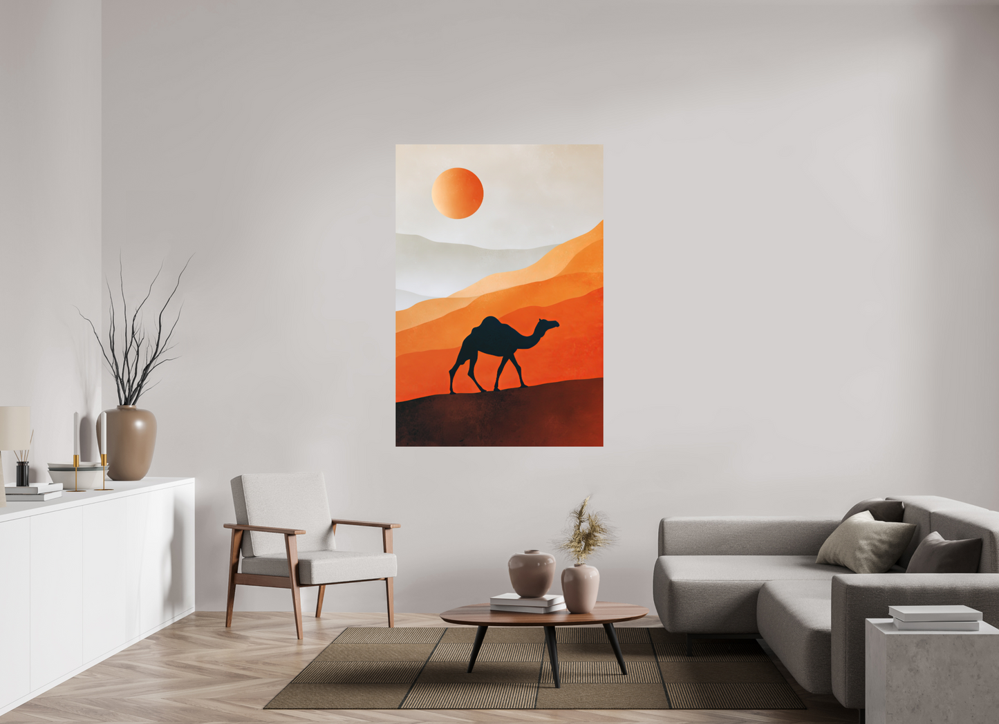 43 x 62.6″, Photo Print on Aluminum Backing Camel