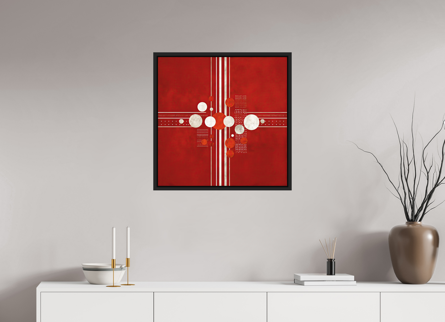 25 x 25″, Photo Print on Aluminum Backing with boarder White Line 2