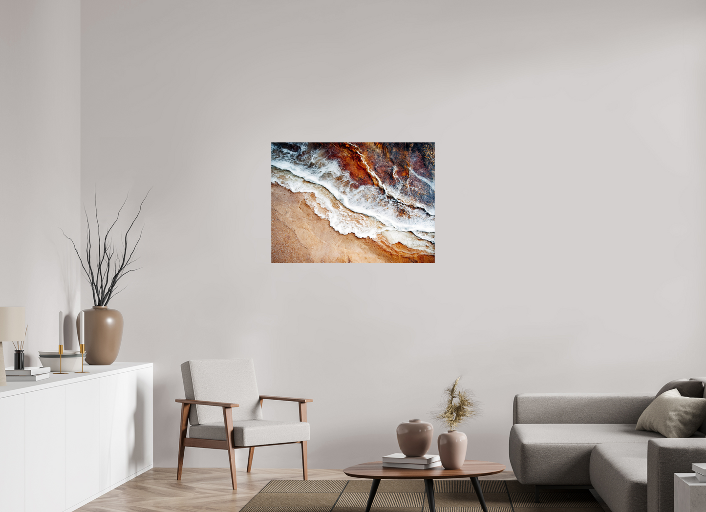 38 x 28″, Fine Art Print On Aluminum Dibond Desert Water