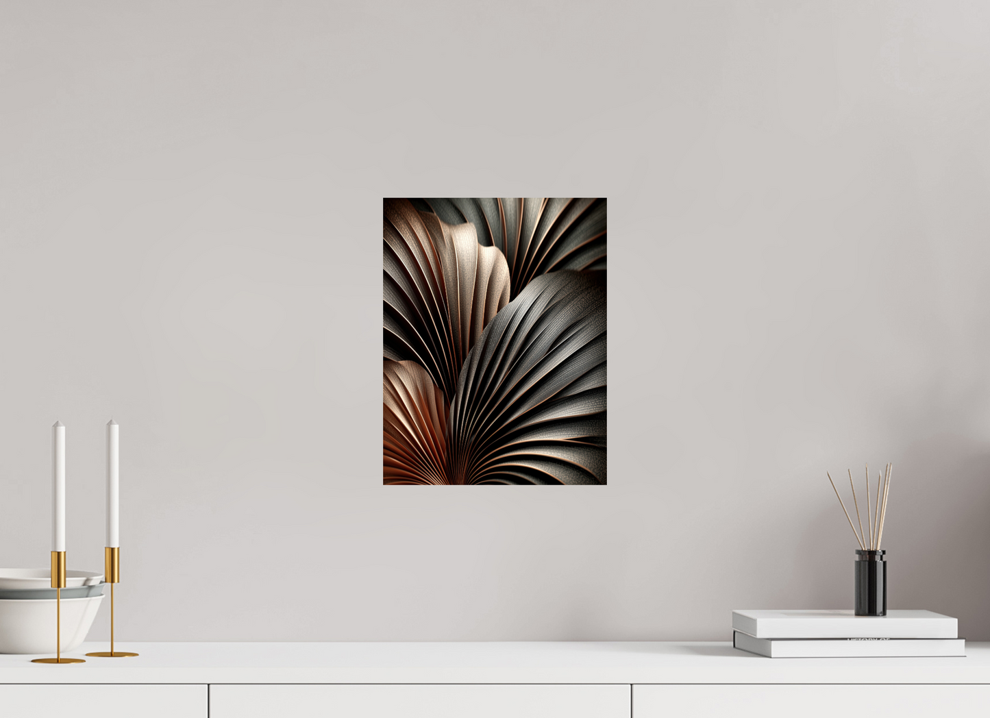 10 x 12.8″, Fine Art Print On Aluminum Dibond Dark Leaves