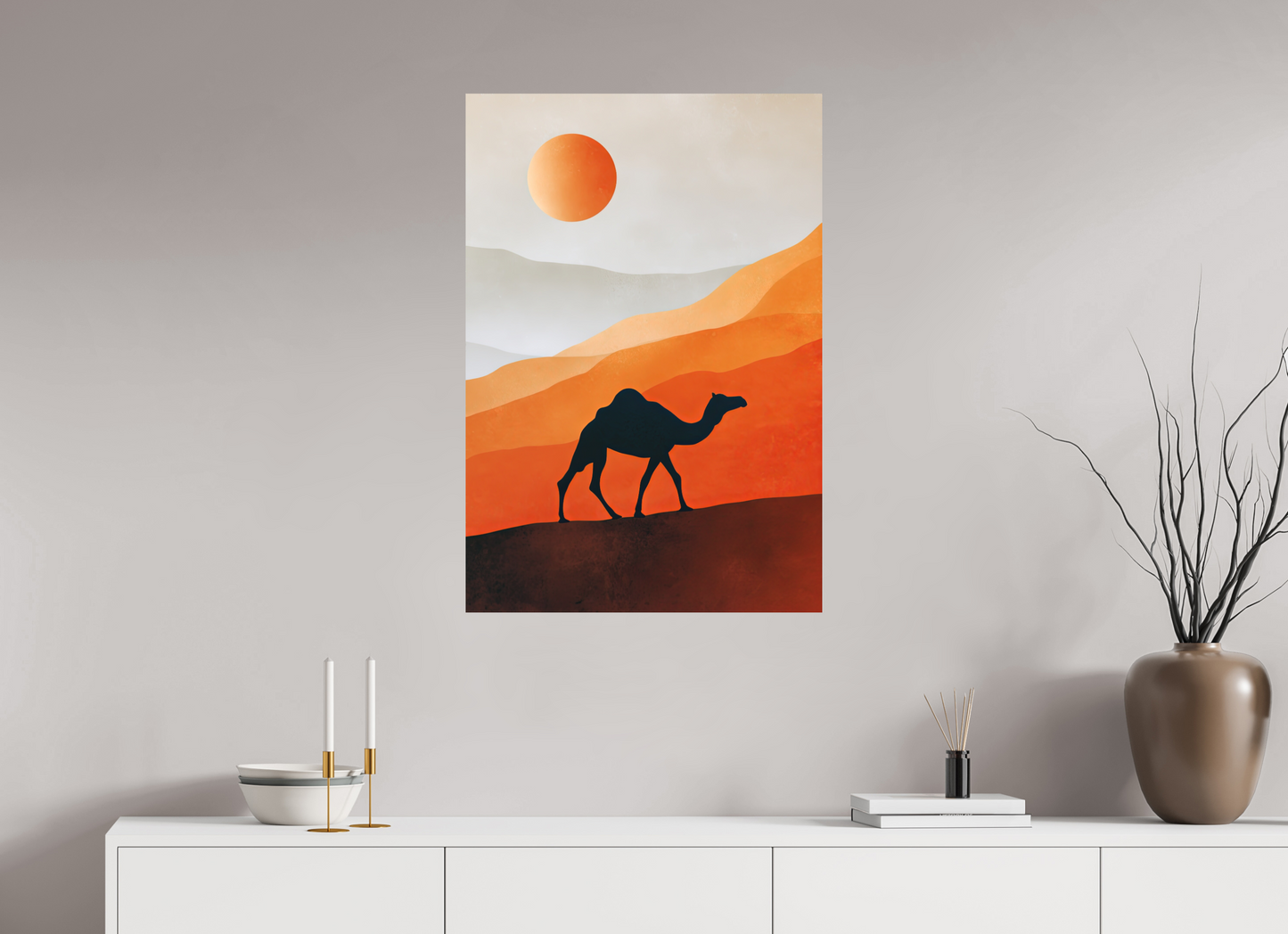 24 x 35″, Photo Print on Aluminum Backing Camel