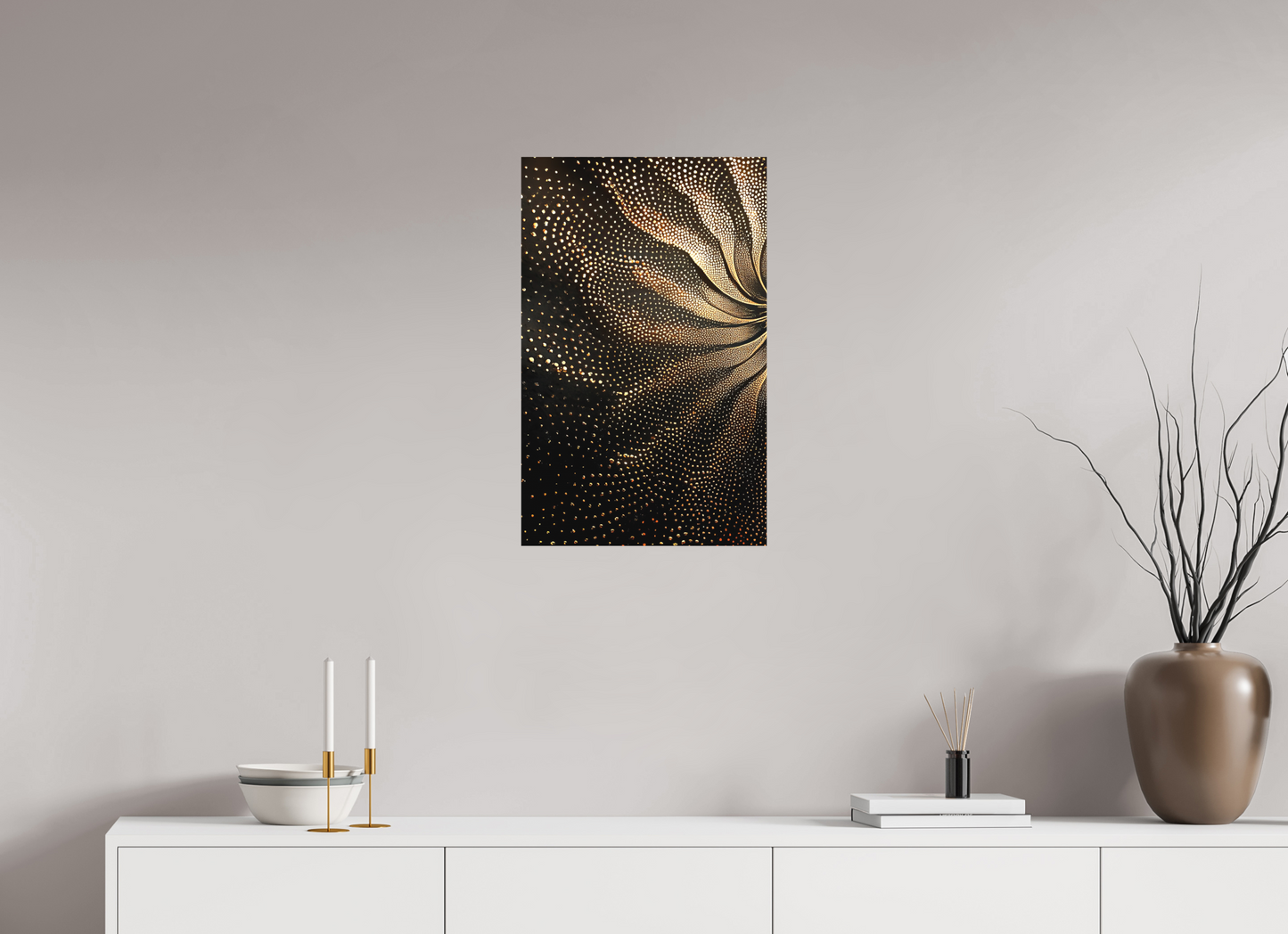 16 x 25.5″, Textile on Canvas Sunflower