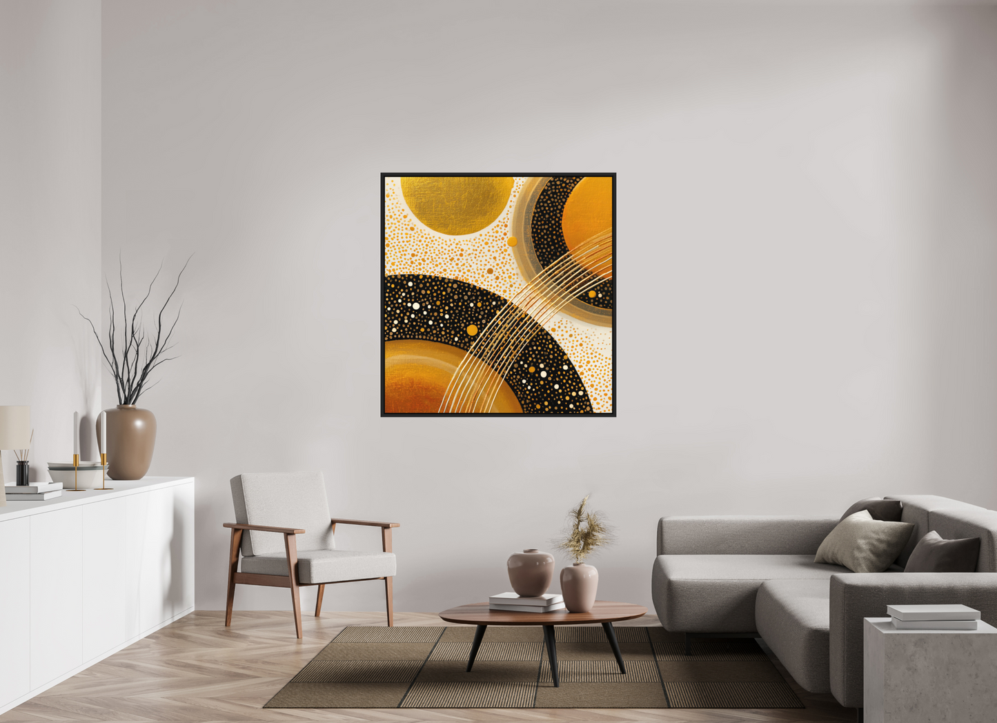 47 x 48.8″, Photo Print on Aluminum Backing with boarder Gold Embryo