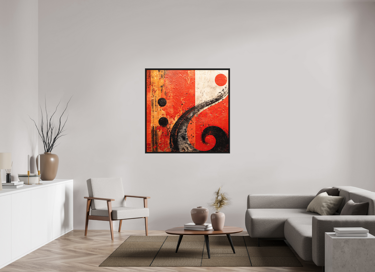 45 x 45″, Photo Print on Aluminum Backing with boarder Abstract Musical Note