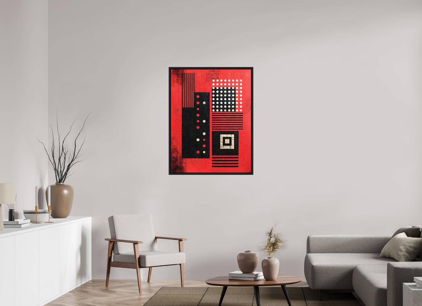 31 x 40″, Photo Print on Aluminum Backing with boarder Abstract Barcode 2