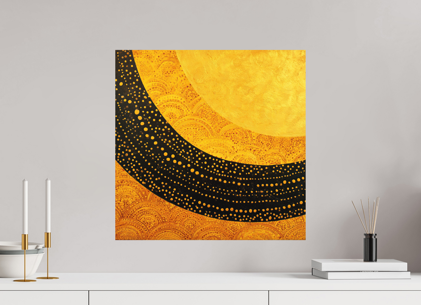 20 x 20″, Photo Print on Aluminum Backing Art Deco Sun