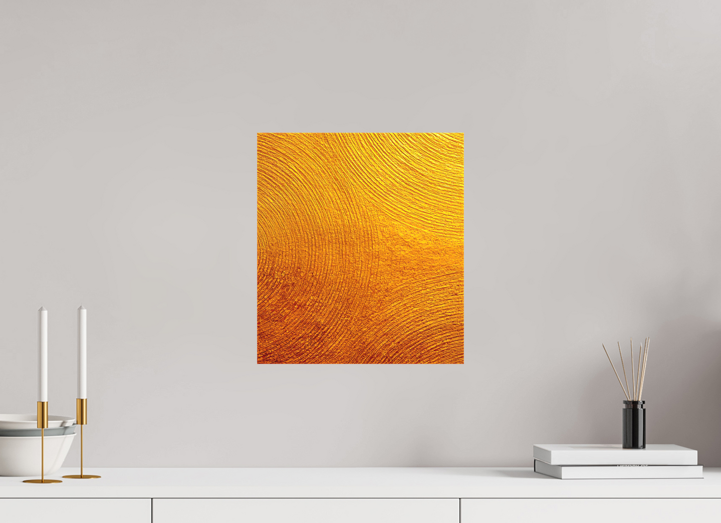 12 x 13.5″, Textile on Canvas Desert Circles