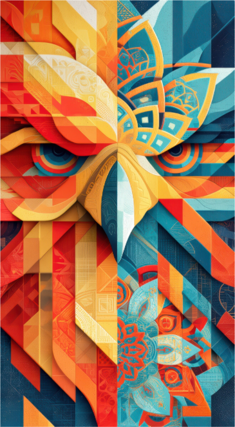 Main image Abstract Warm & Cold Eagle