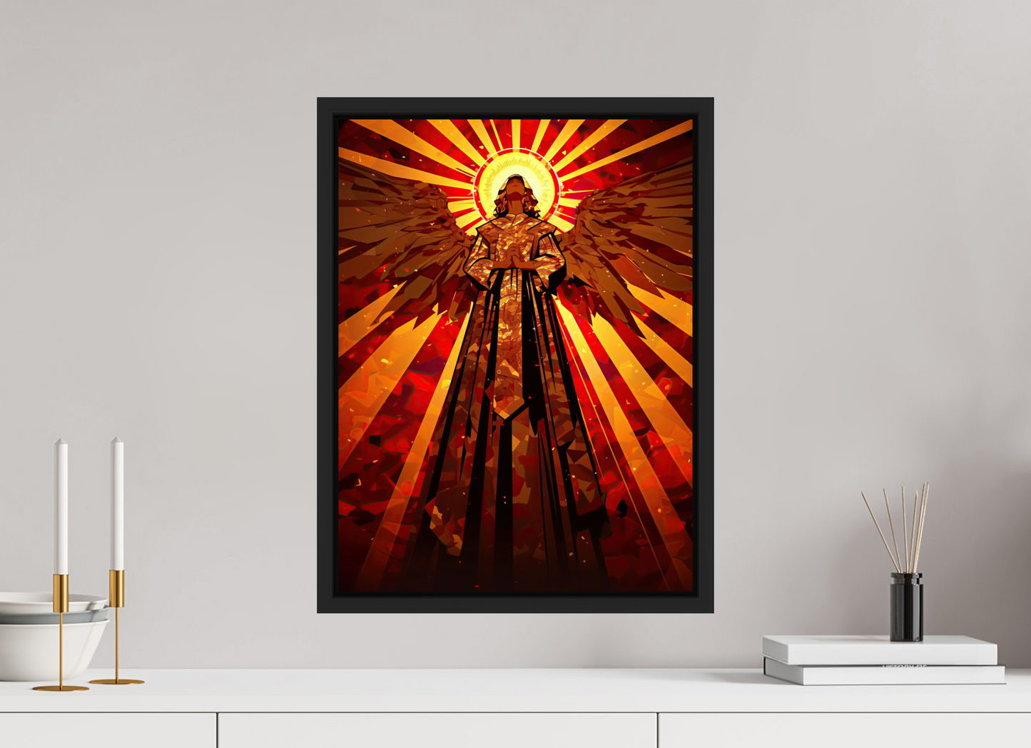 15 x 20″, Fine Art Print on Aluminum Dibond with Boarder Angel