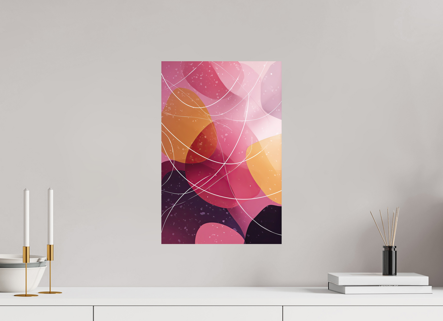 12 x 18.3″, Photo Print on Aluminum Backing Lava Lamp
