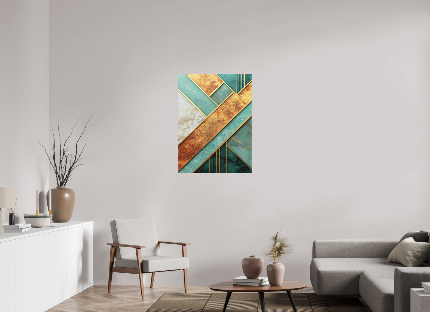 28 x 37.8″, Photo Print on Aluminum Backing Art Deco Atlantis