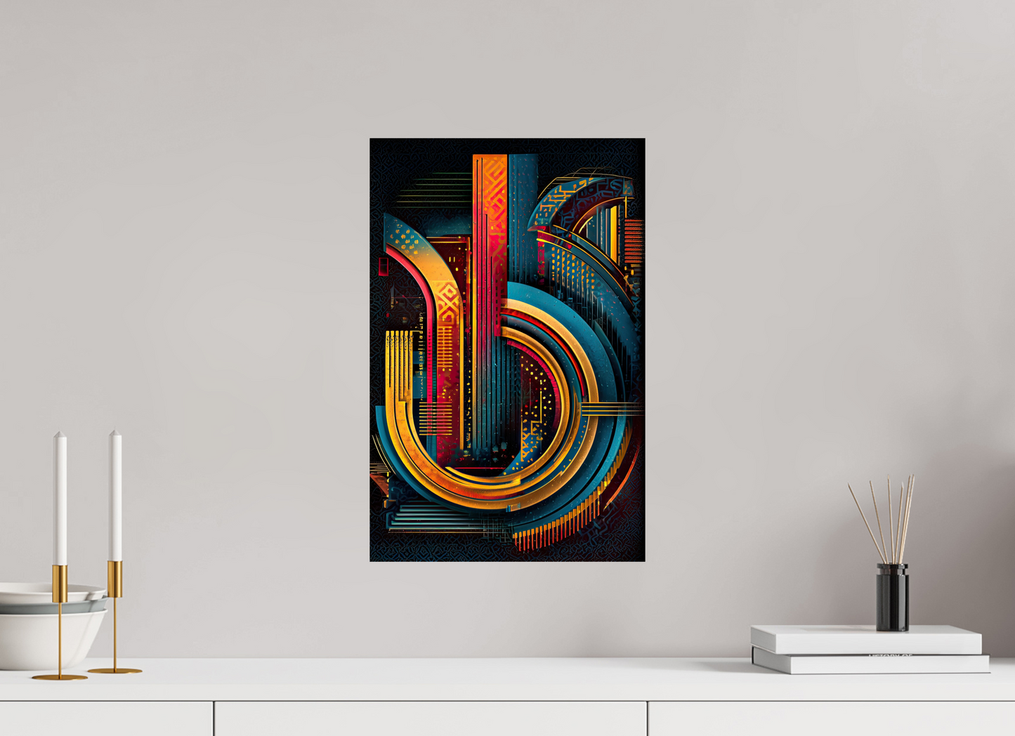 12 x 18.5″, Fine Art Print On Aluminum Dibond Abstract Jazz
