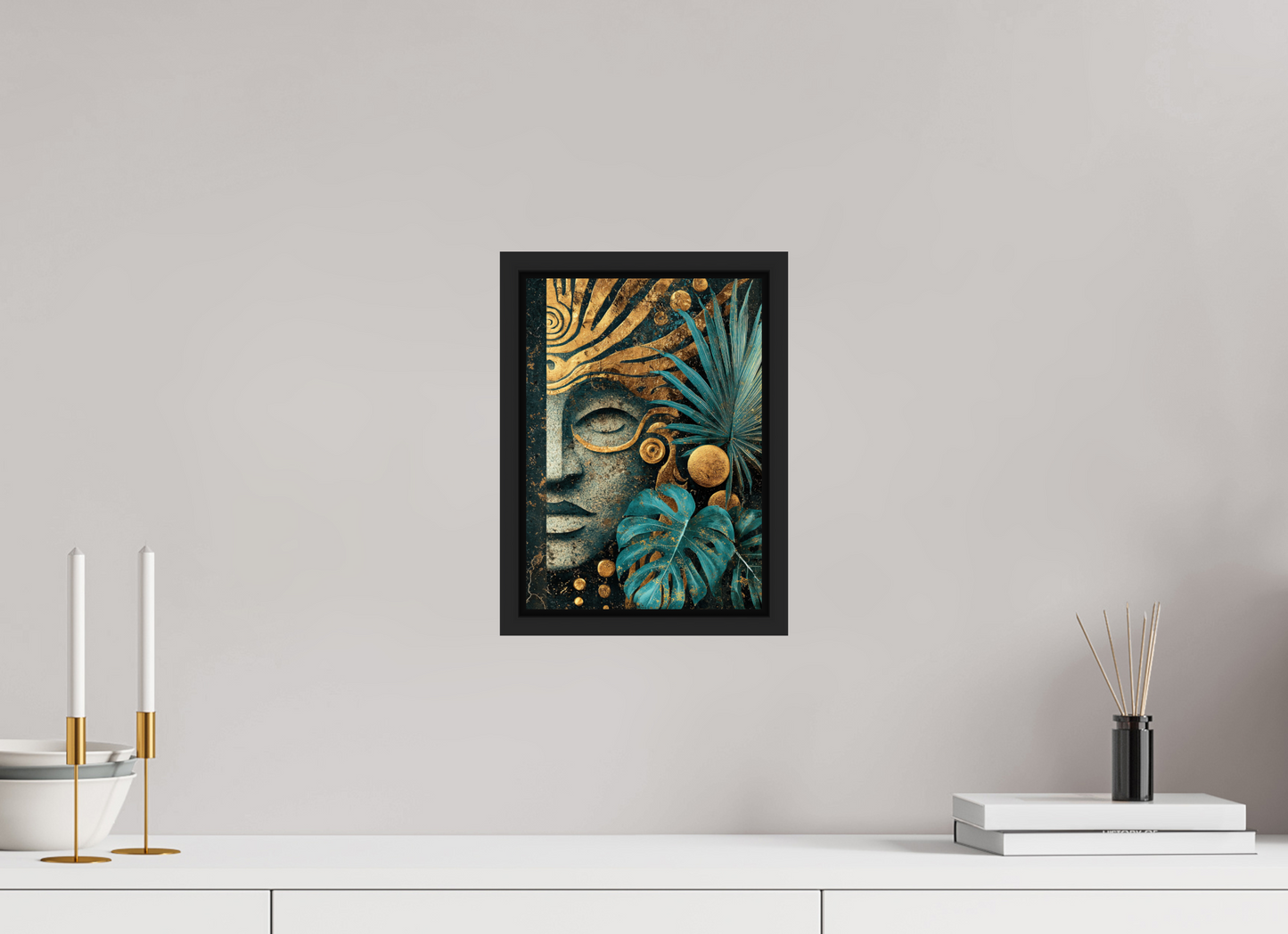 8 x 11.2″, Fine Art Print on Aluminum Dibond with Boarder Ancient Face 2