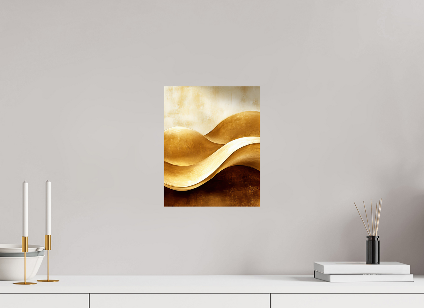 10 x 12.5″, Fine Art Print On Aluminum Dibond Gold Dunes