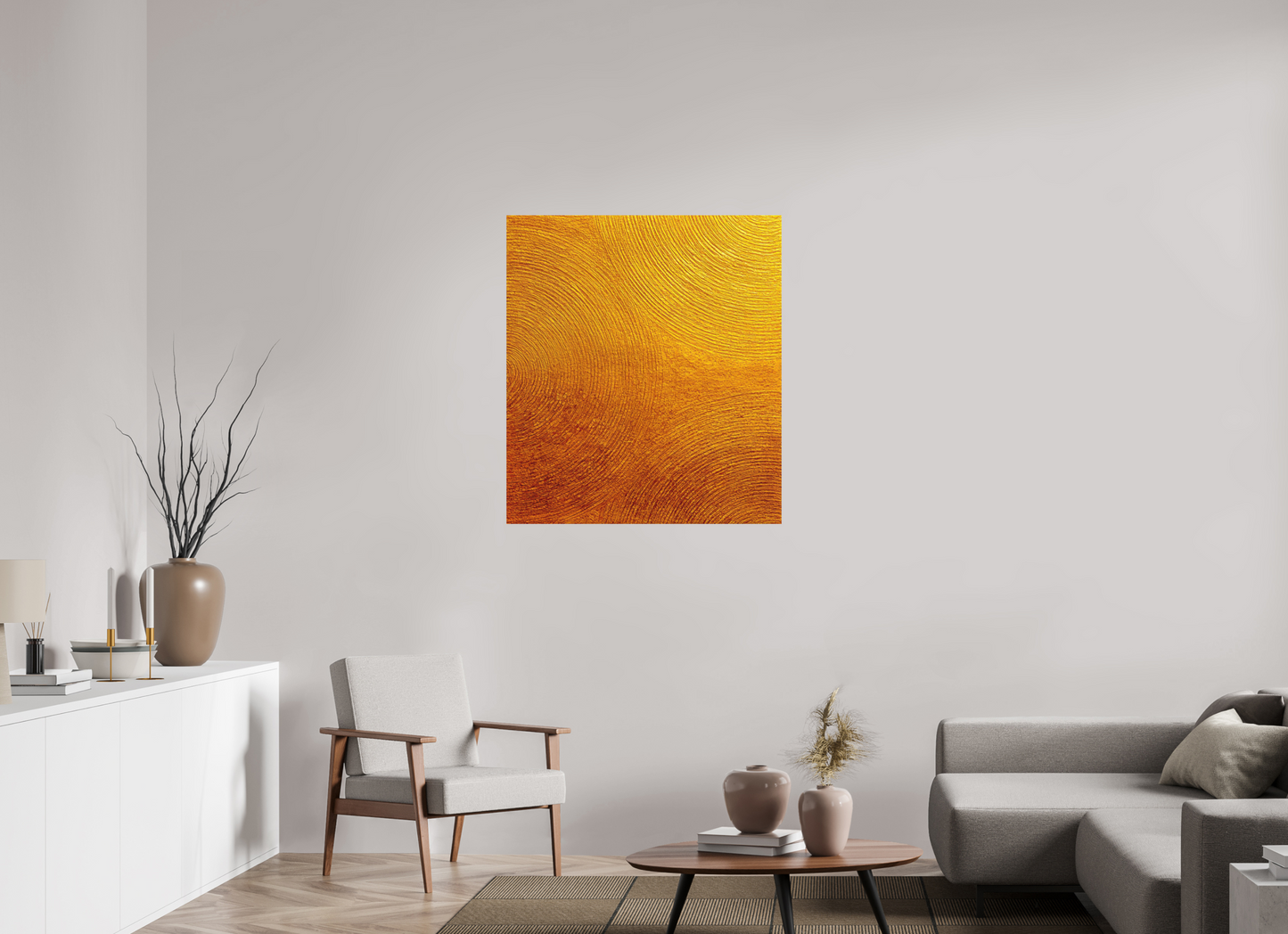 35 x 39.3″, Photo Print on Aluminum Backing Desert Circles