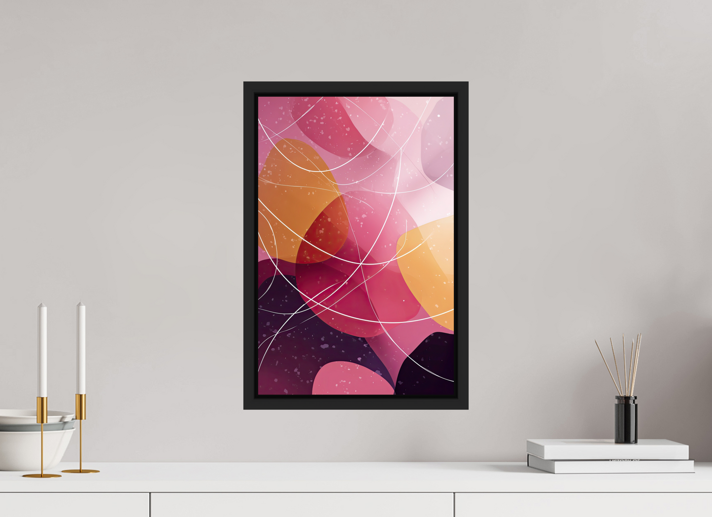 12 x 18.3″, Fine Art Print on Aluminum Dibond with Boarder Lava Lamp