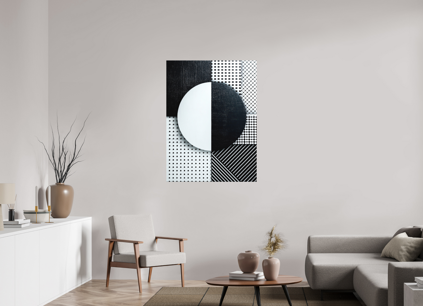 35 x 47.1″, Photo Print on Aluminum Backing Black & White 3