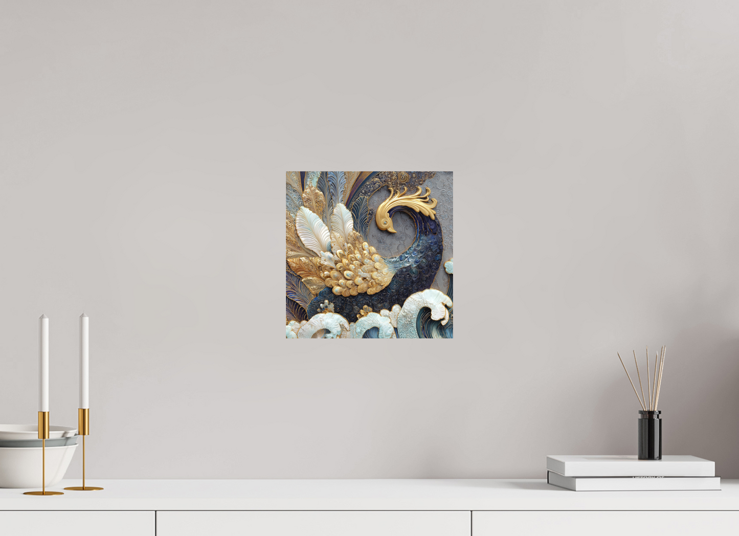 10 x 10″, Photo Print on Aluminum Backing Swan 2