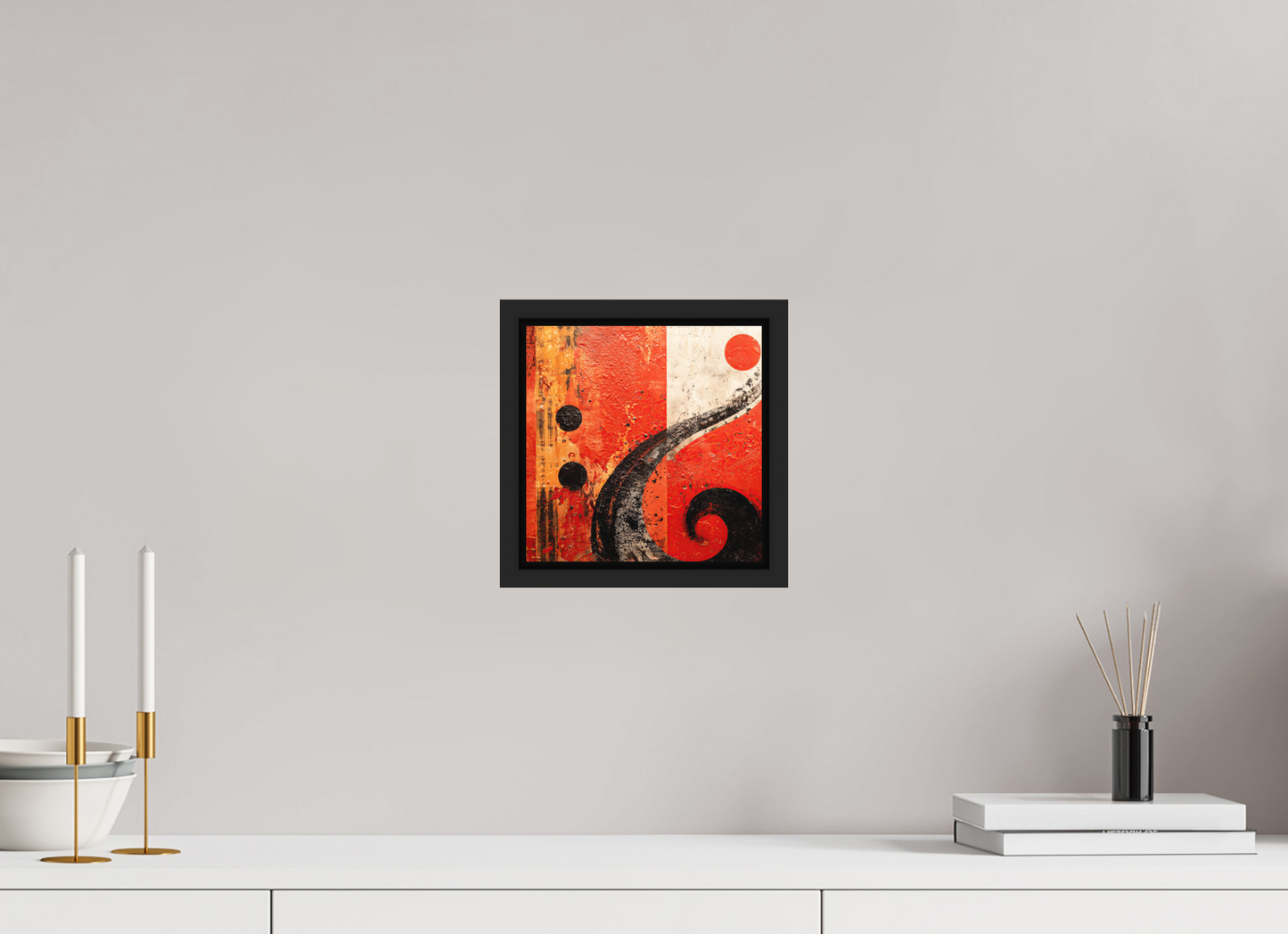 8 x 8″, Photo Print on Aluminum Backing with boarder Abstract Musical Note