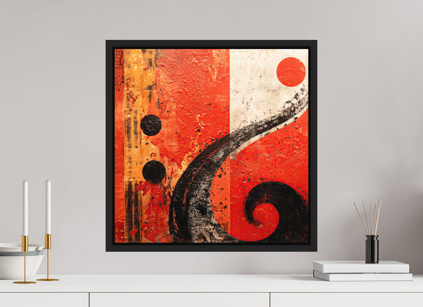 20 x 20″, Photo Print on Aluminum Backing with boarder Abstract Musical Note