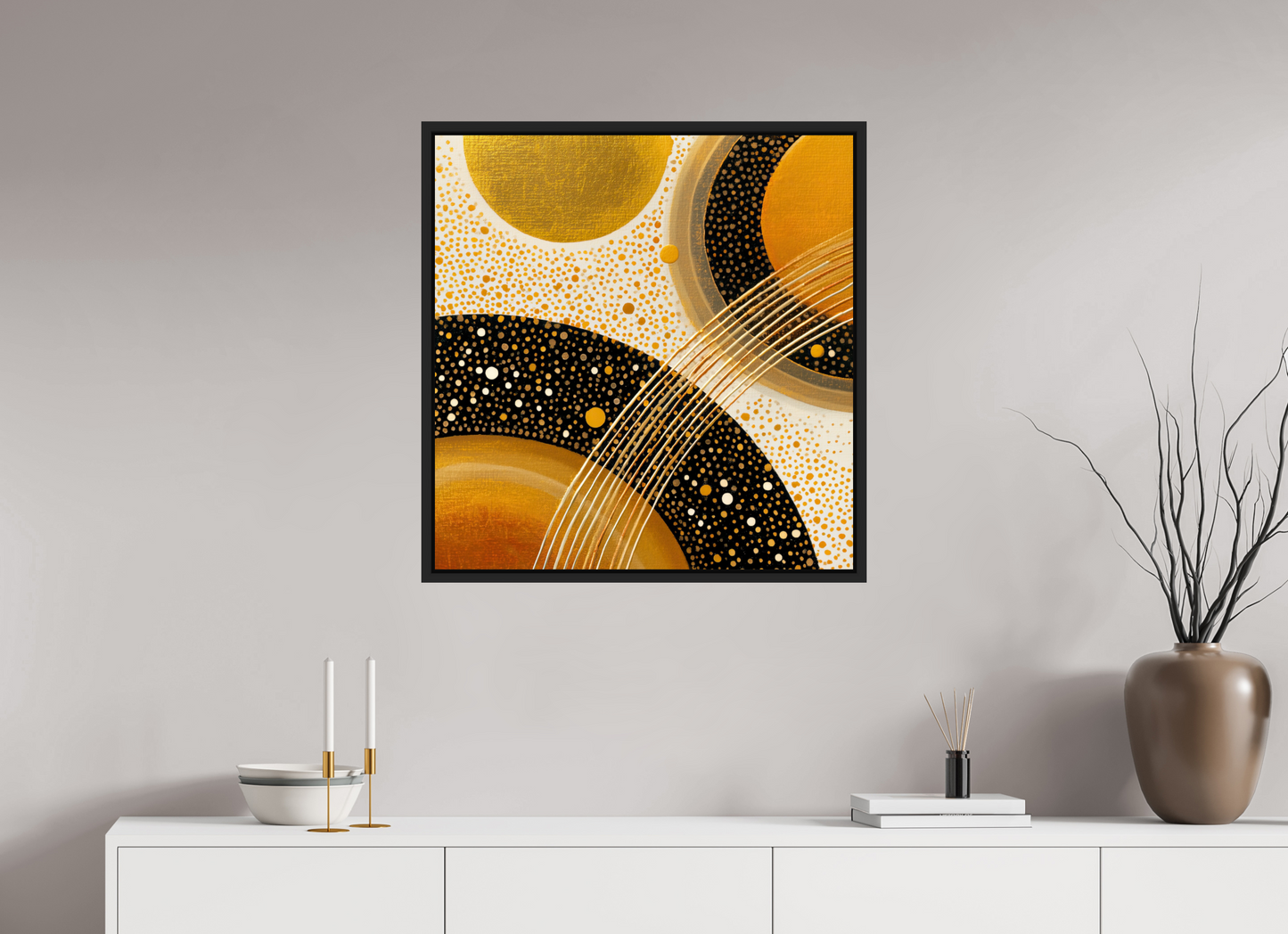 28 x 29.1″, Fine Art Print on Aluminum Dibond with Boarder Gold Embryo