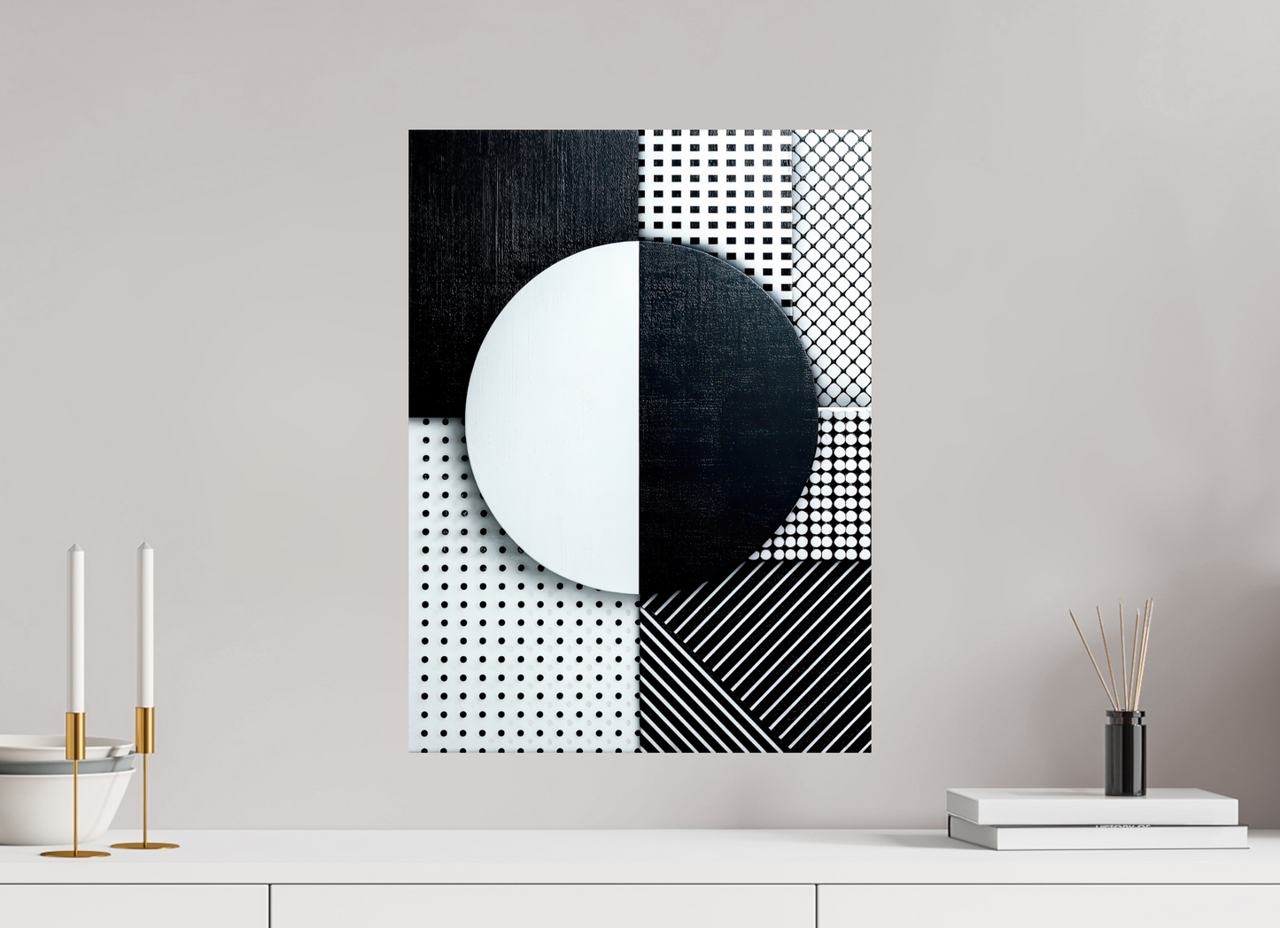 16 x 21.5″, Fine Art Print On Aluminum Dibond Black & White 3