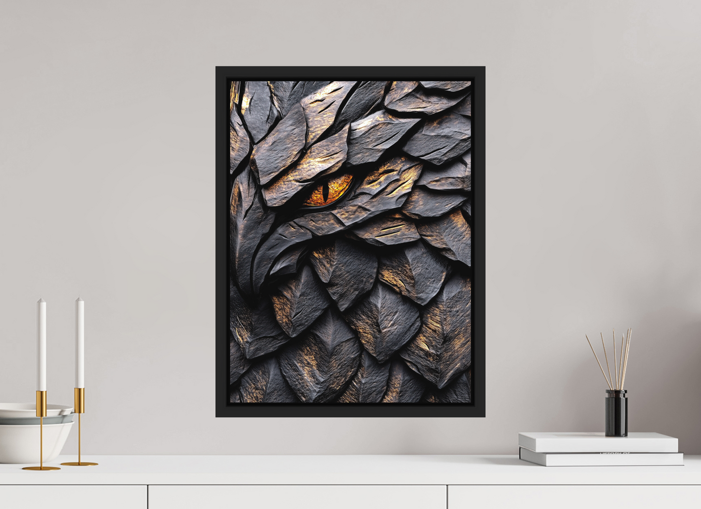 15 x 20″, Photo Print on Aluminum Backing with boarder Wooden Eagle