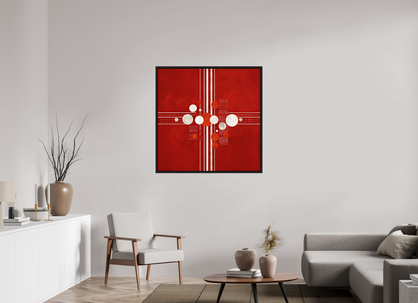 40 x 40″, Fine Art Print on Aluminum Dibond with Boarder White Line 2