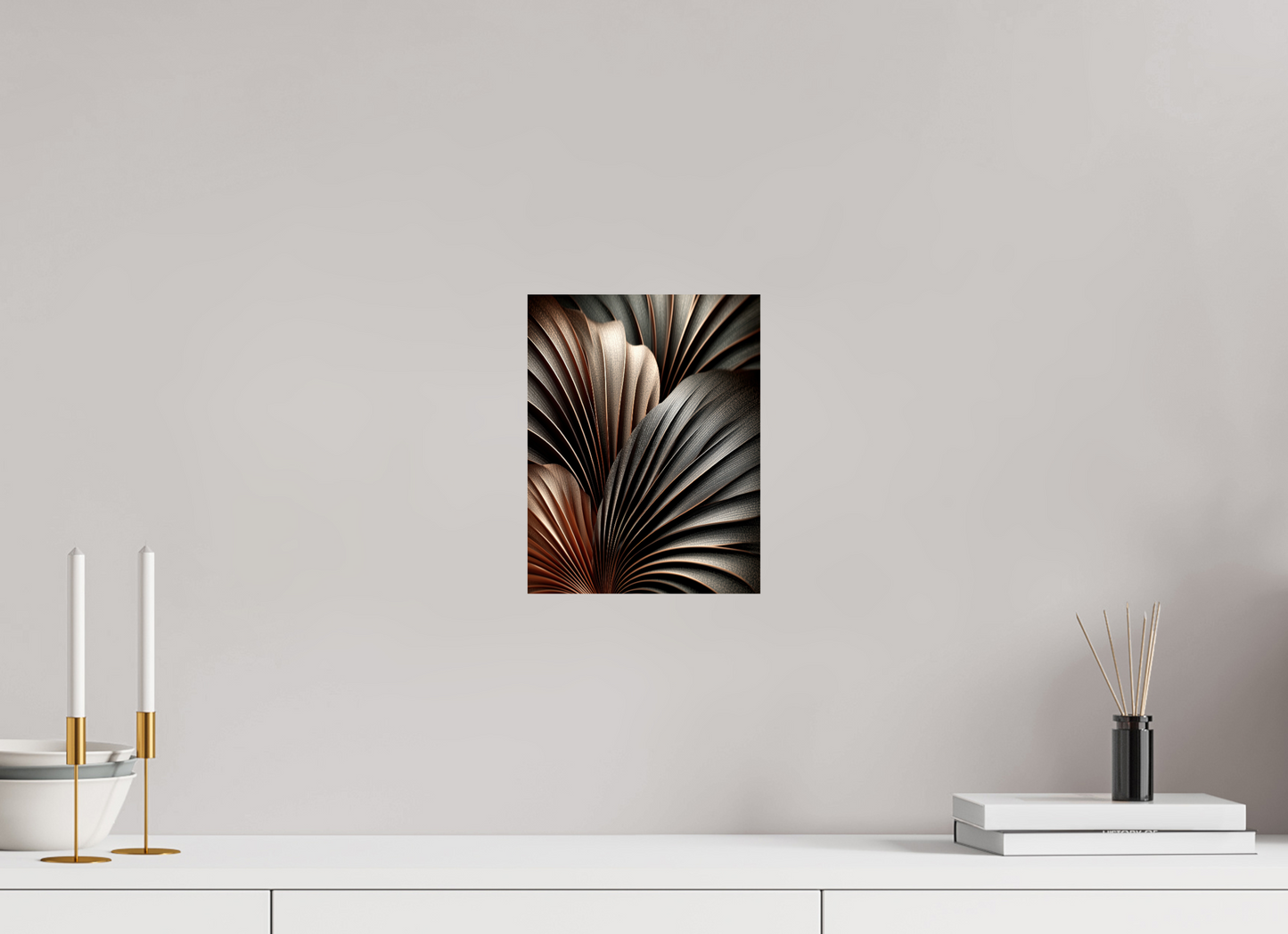 8 x 10.3″, Fine Art Print On Aluminum Dibond Dark Leaves