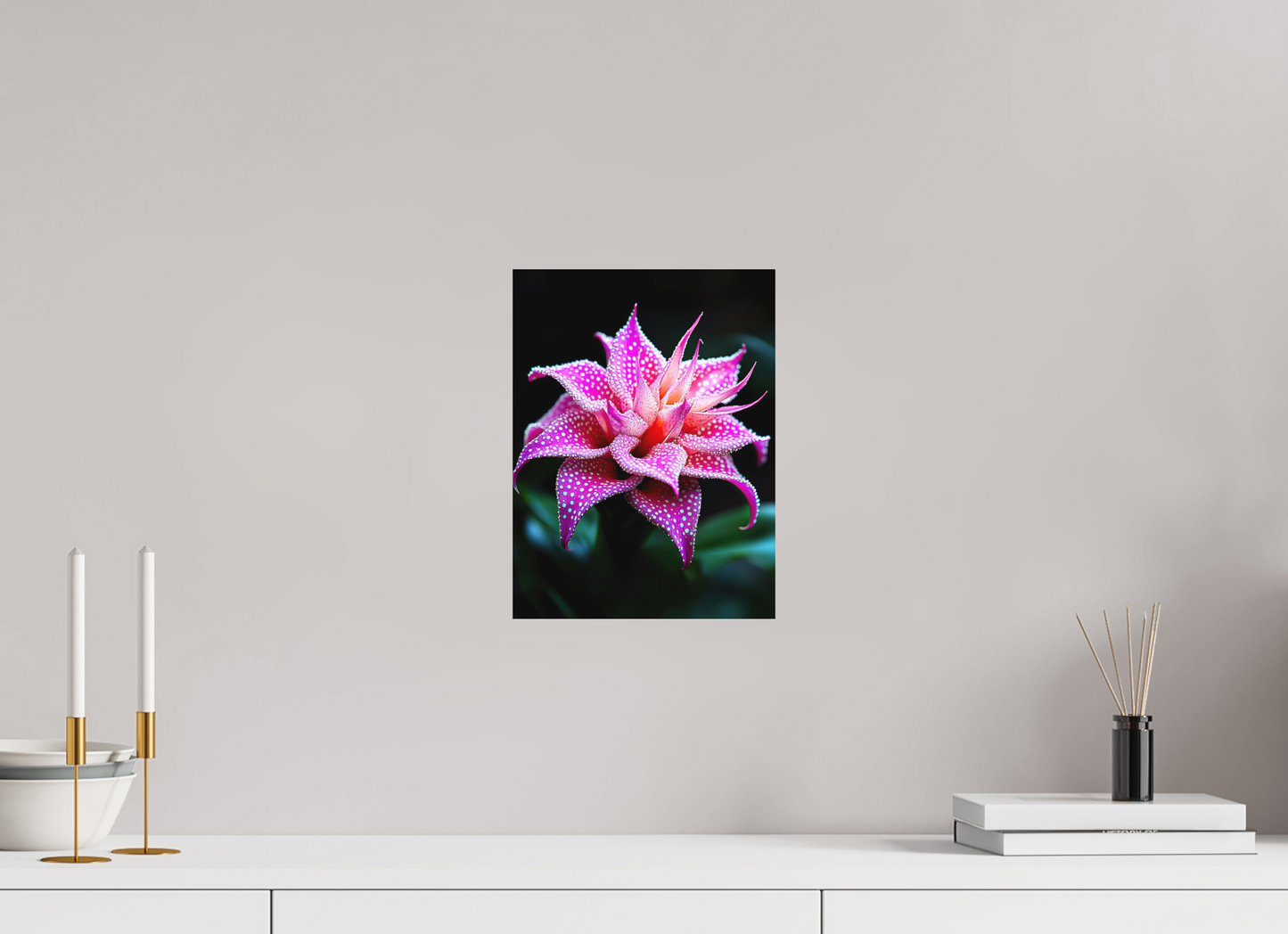 9 x 12″, Photo Print on Aluminum Backing Pink Mushroom Flower