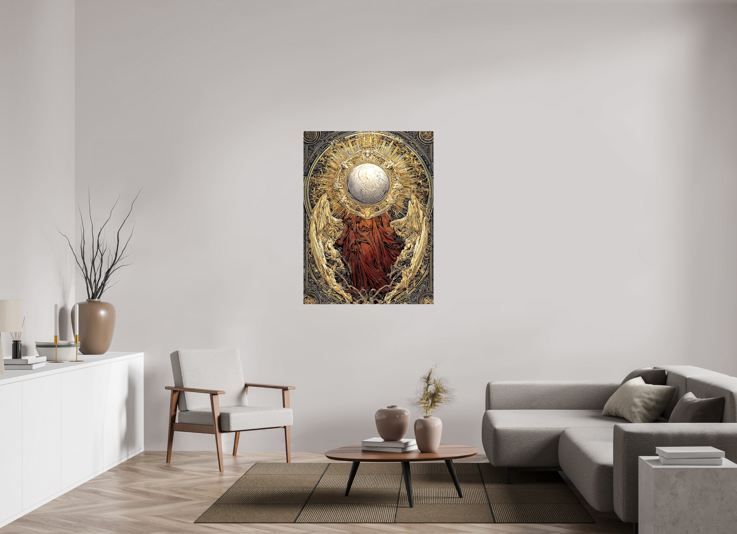 36 x 48″, Glossy Canvas Abstract Angel