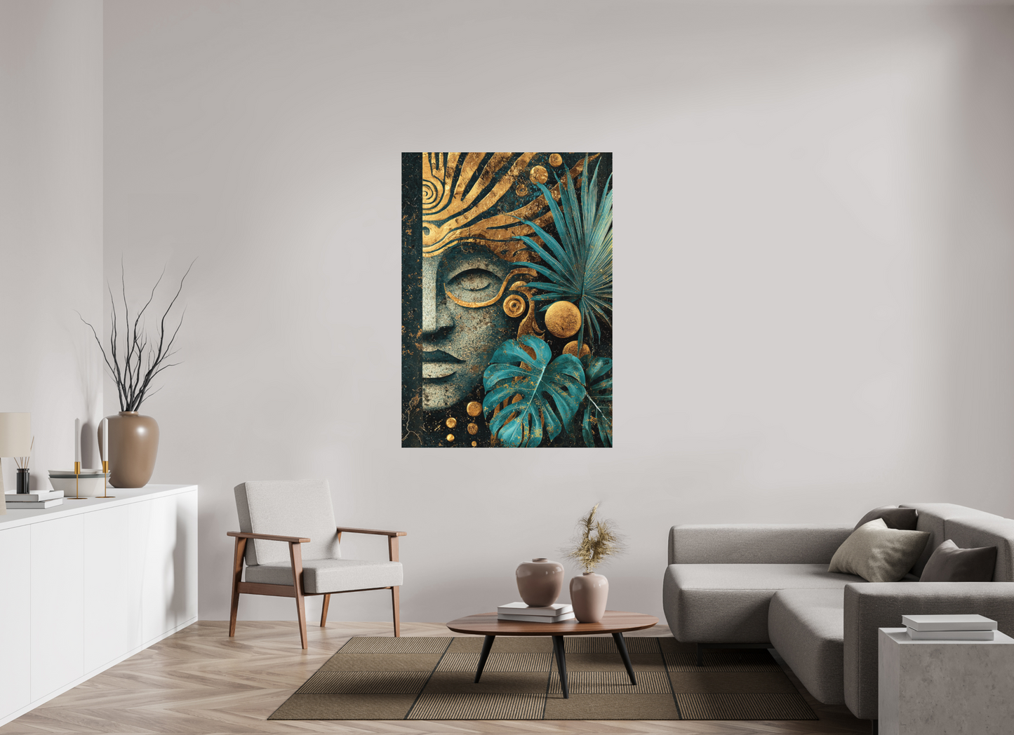 43 x 60.3″, Photo Print on Aluminum Backing Ancient Face 2