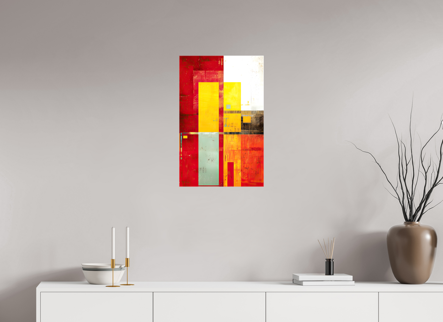 16 x 24.9″, Glossy Canvas Modern Rectangle