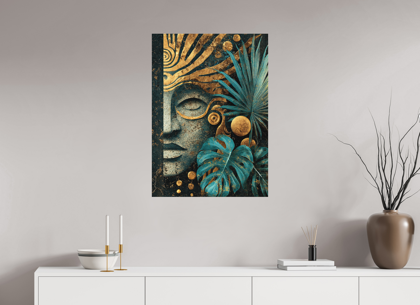 24 x 33.7″, Photo Print on Aluminum Backing Ancient Face 2