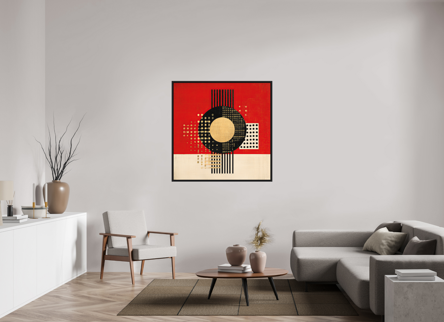 45 x 45″, Photo Print on Aluminum Backing with boarder Vinyl