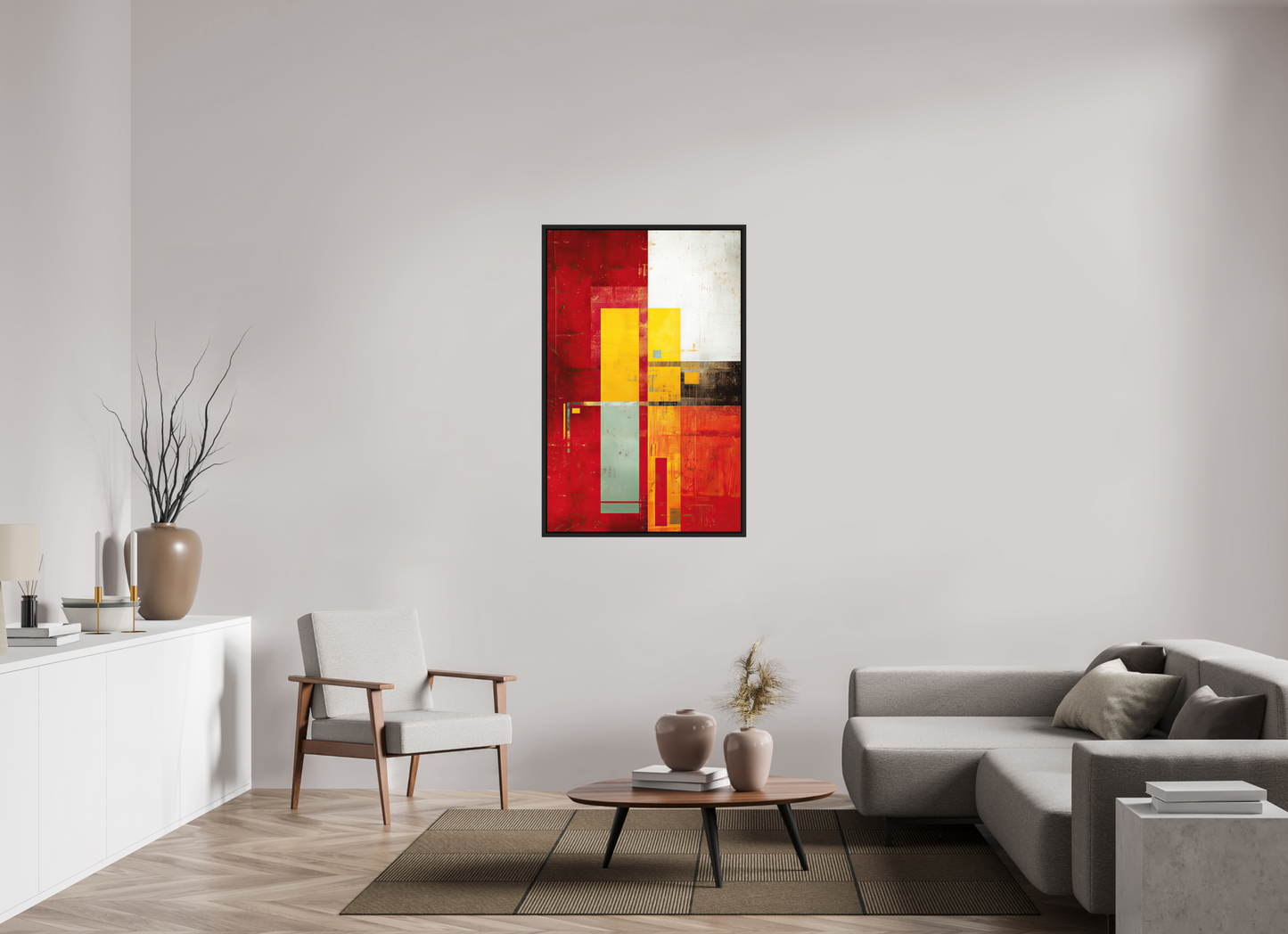 31 x 48.3″, Photo Print on Aluminum Backing with boarder Modern Rectangle