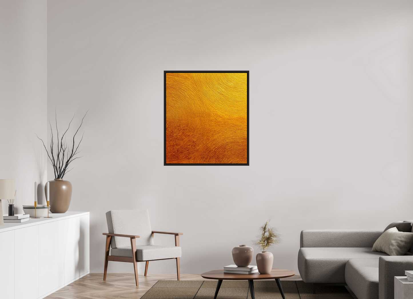 32 x 35.9″, Fine Art Print on Aluminum Dibond with Boarder Desert Circles