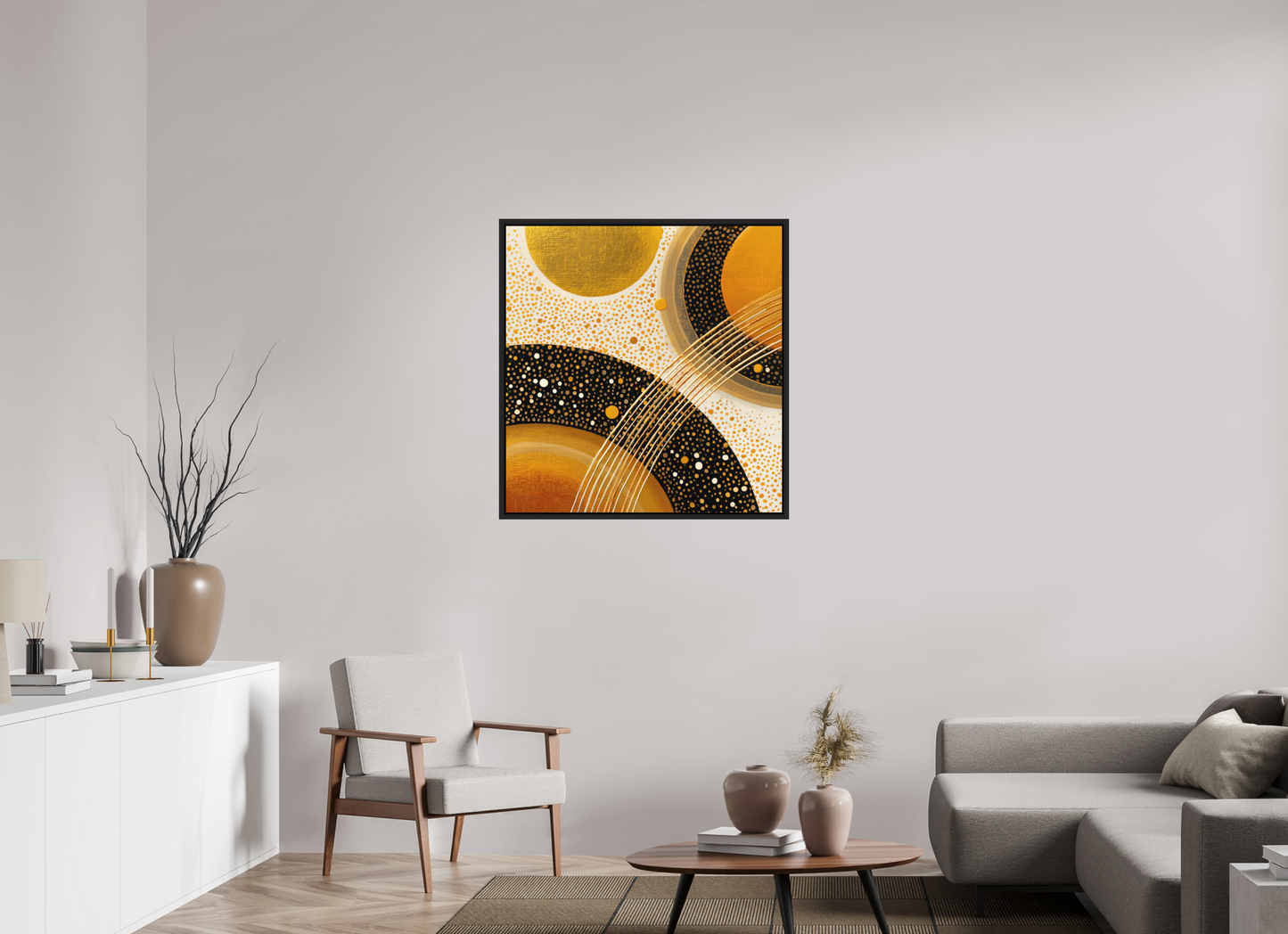 35 x 36.3″, Photo Print on Aluminum Backing with boarder Gold Embryo