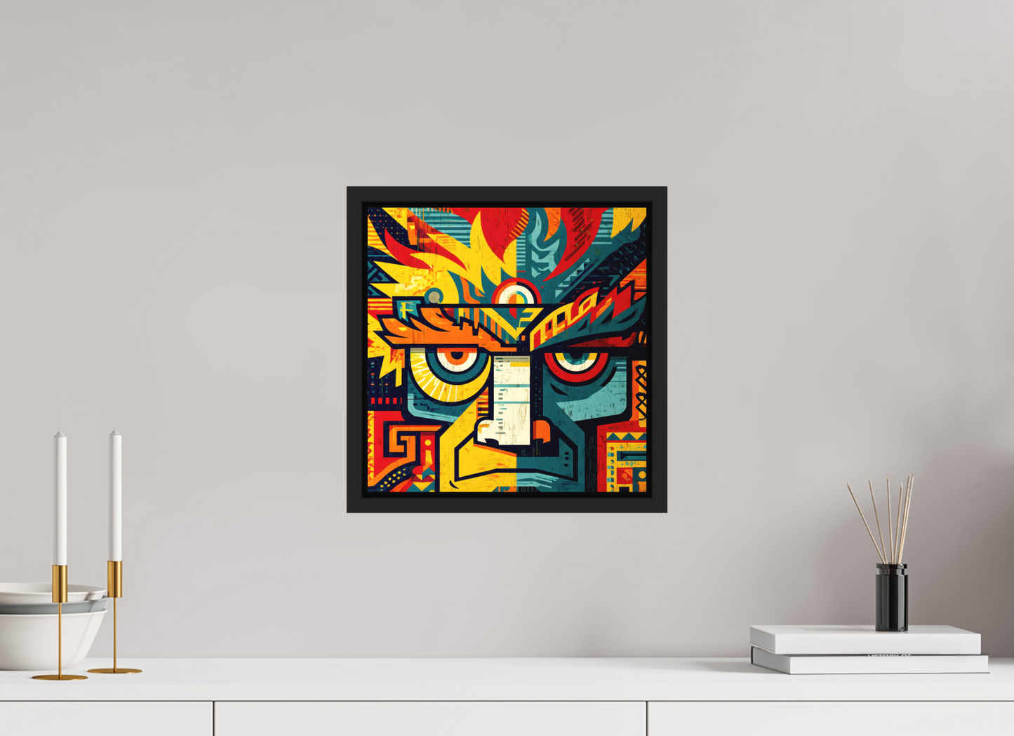 12 x 12.2″, Photo Print on Aluminum Backing with boarder Urban Tribal 2