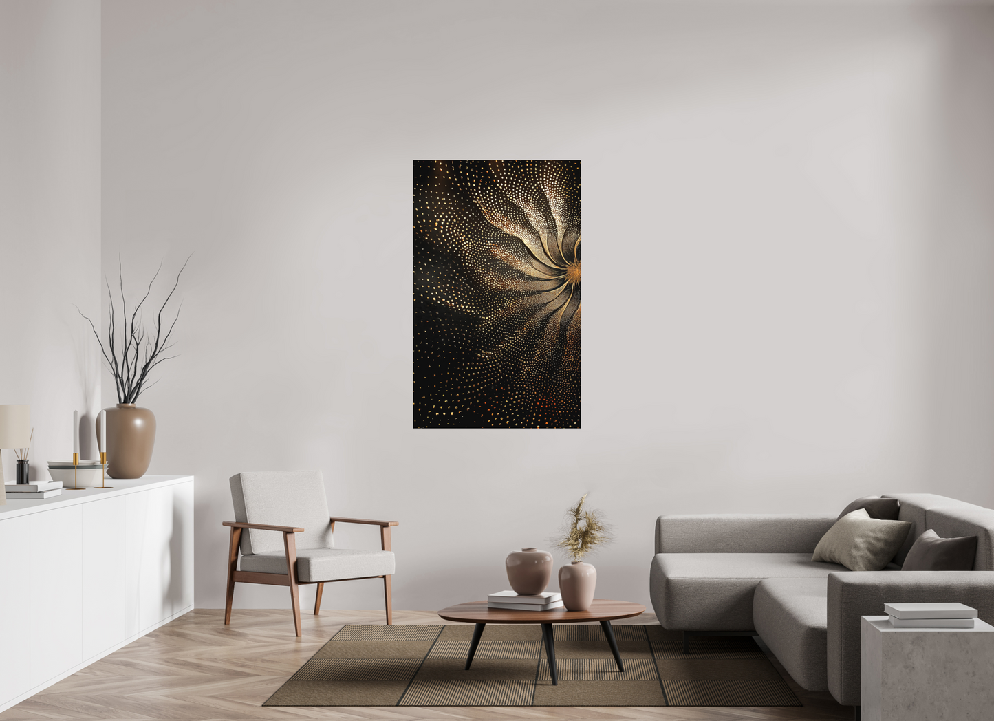 35 x 55.8″, Photo Print on Aluminum Backing Sunflower