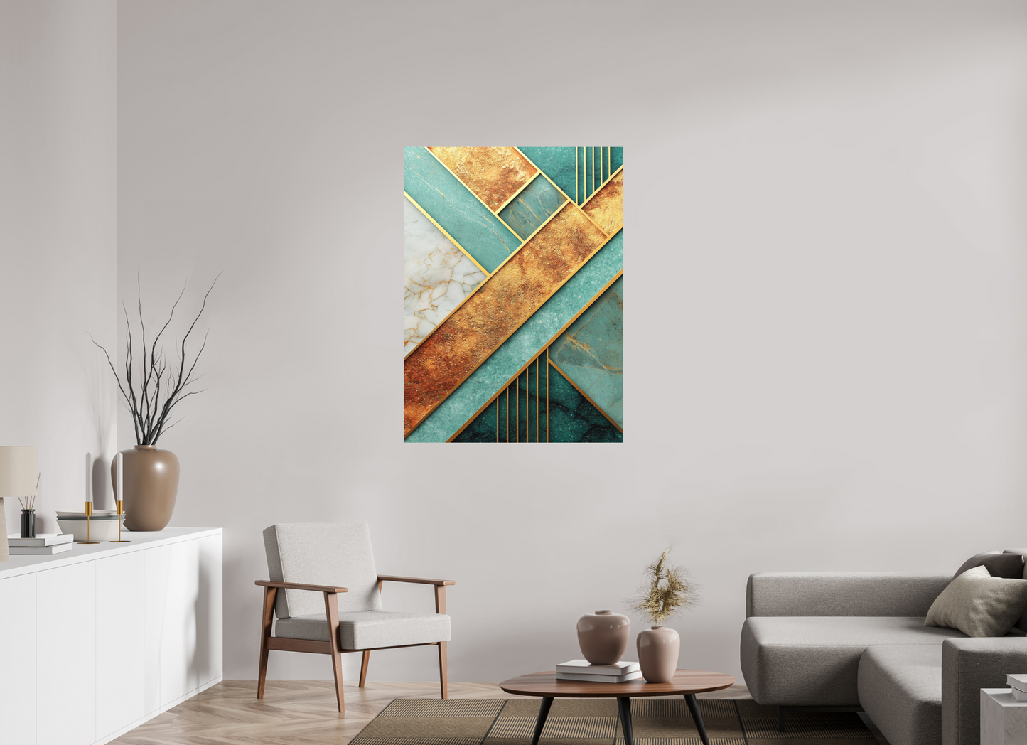 35 x 47.2″, Photo Print on Aluminum Backing Art Deco Atlantis