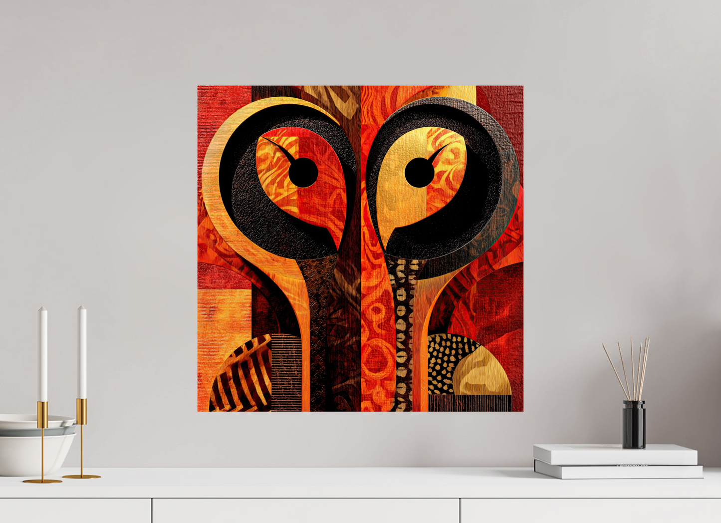 20 x 20″, Fine Art Print On Aluminum Dibond Abstract Cutout 3