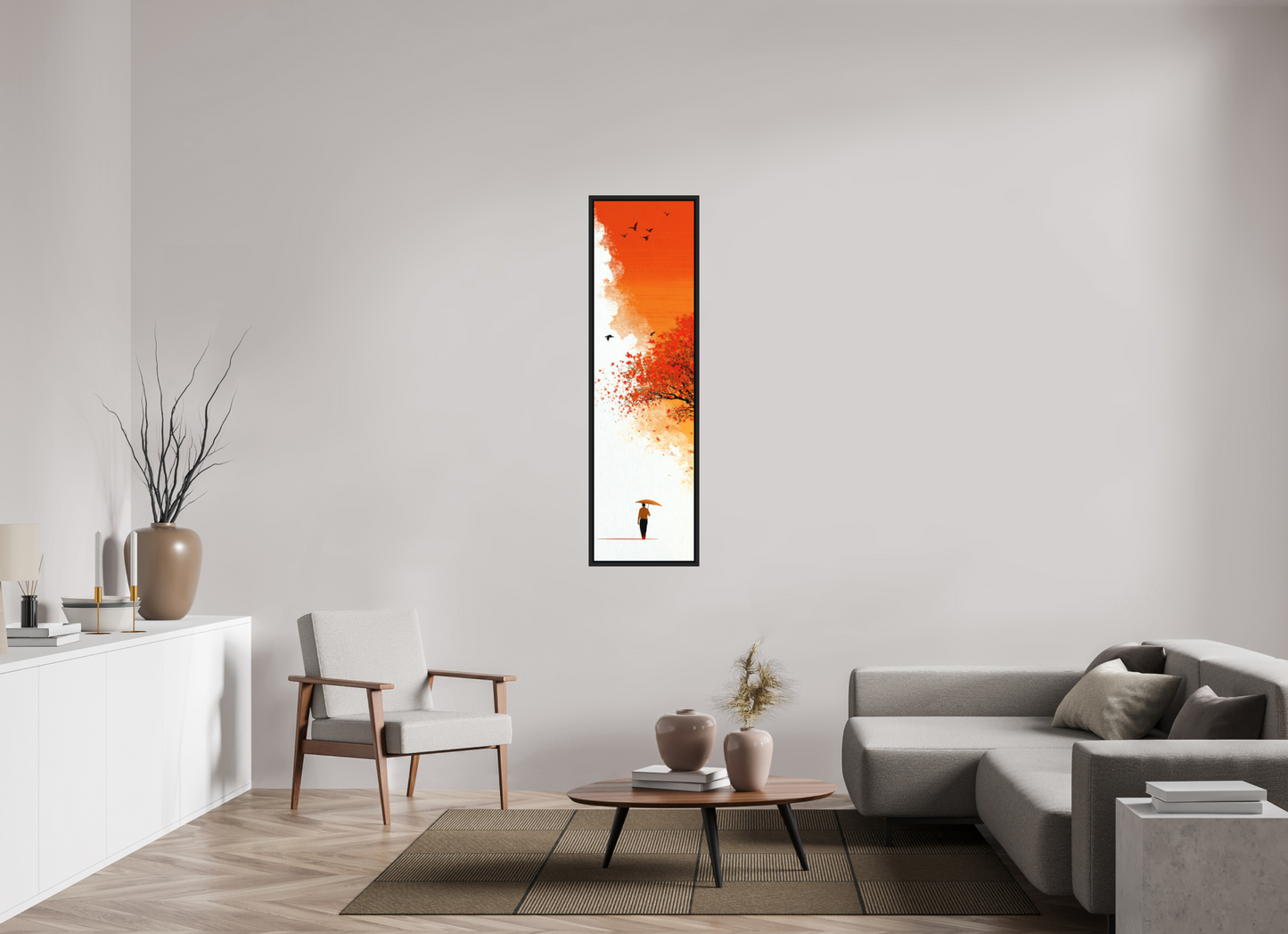 16 x 57.6″, Photo Print on Aluminum Backing with boarder Autumn Walk