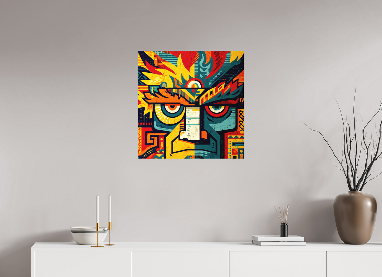 24 x 24.5″, Photo Print on Aluminum Backing Urban Tribal 2