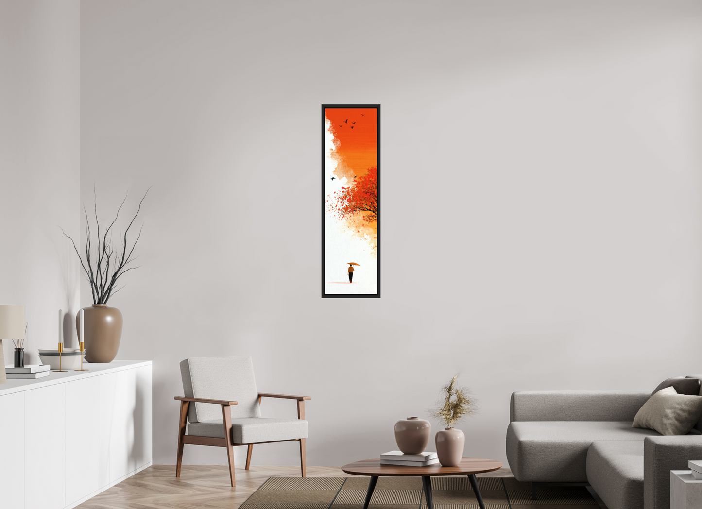 12 x 43.2″, Photo Print on Aluminum Backing with boarder Autumn Walk