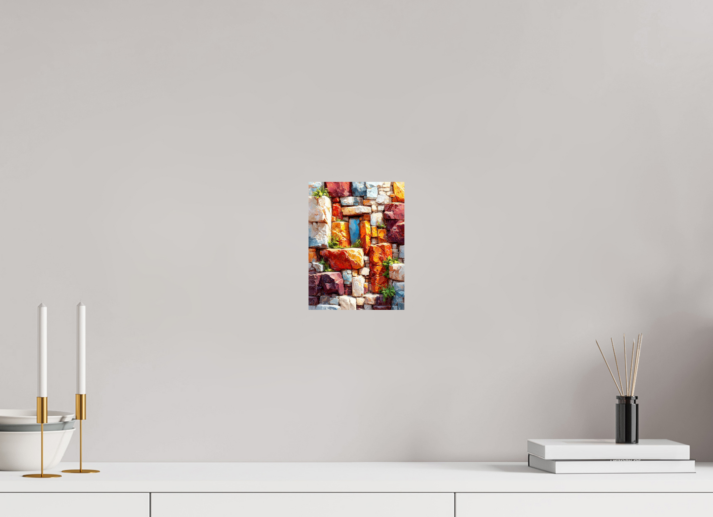 6 x 8″, Fine Art Print On Aluminum Dibond Desert Rocks