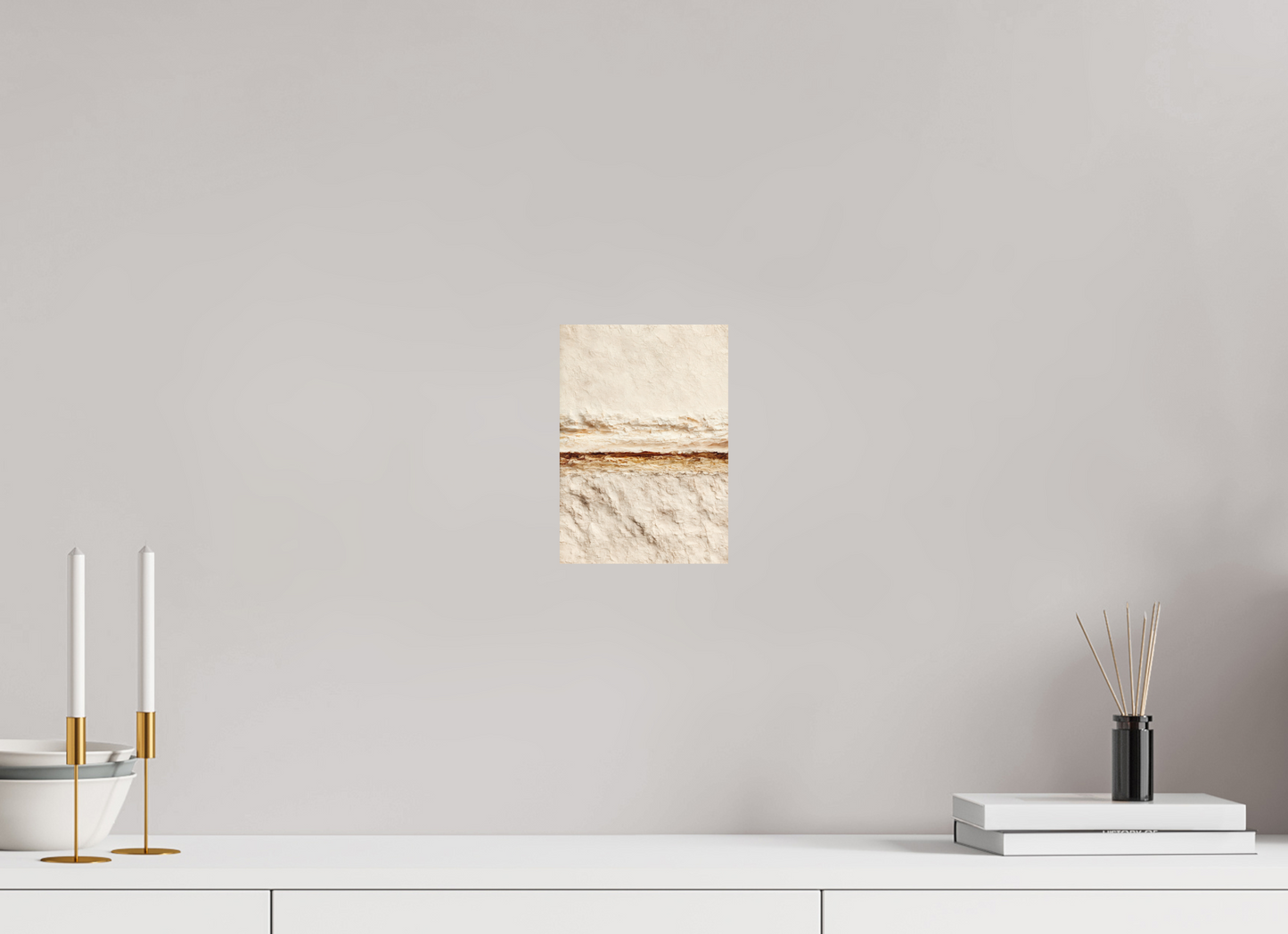 ISO A5 (14,8 x 21 cm), Photo Print on Aluminum Backing Desert Line