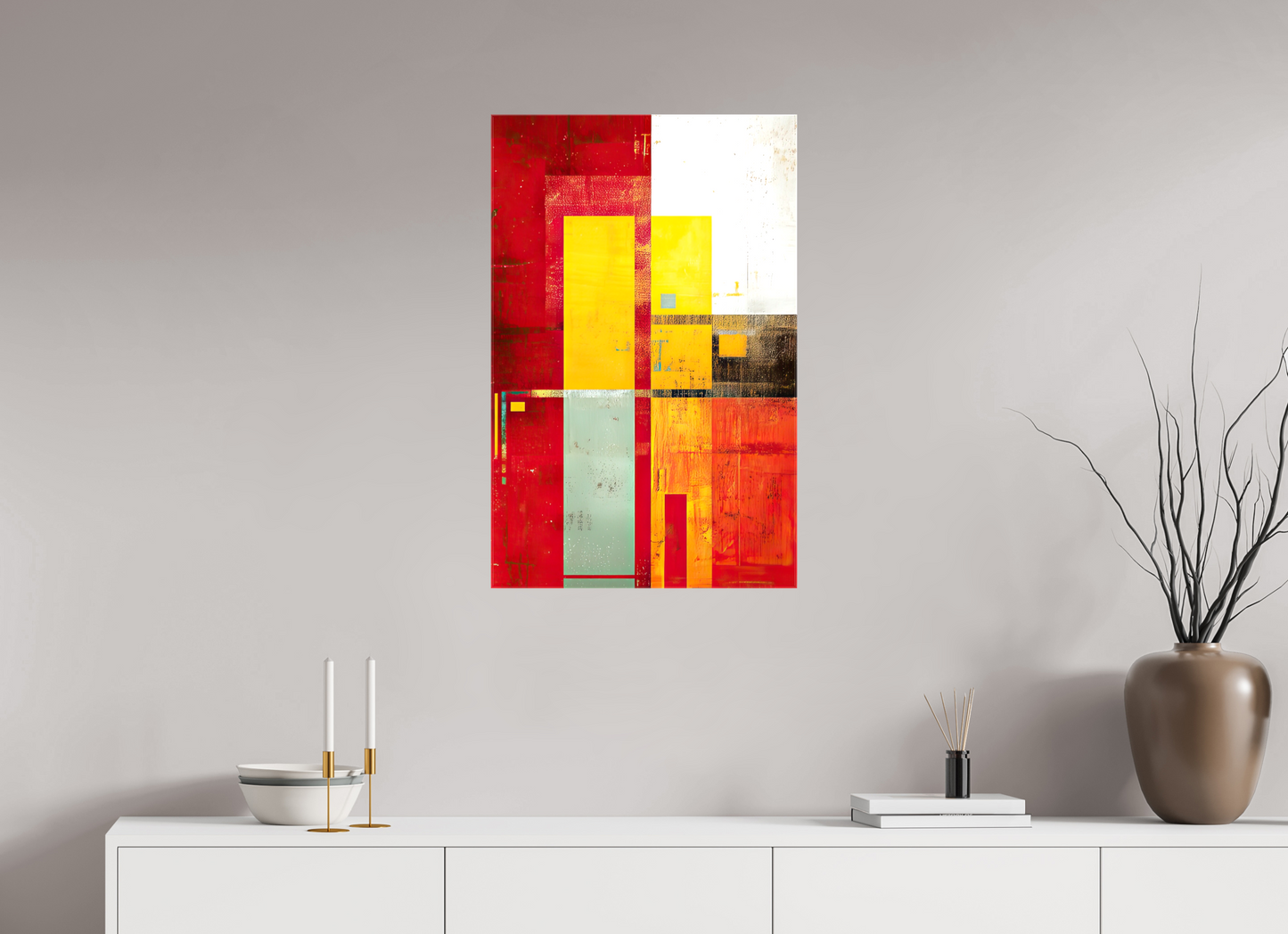 20 x 31.1″, Glossy Canvas Modern Rectangle