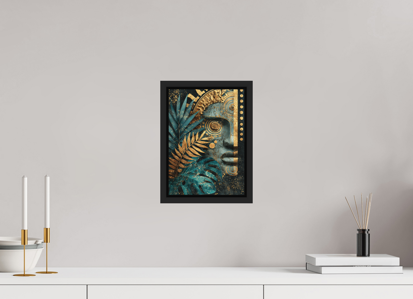 8 x 11.2″, Photo Print on Aluminum Backing with boarder Ancient Face 1