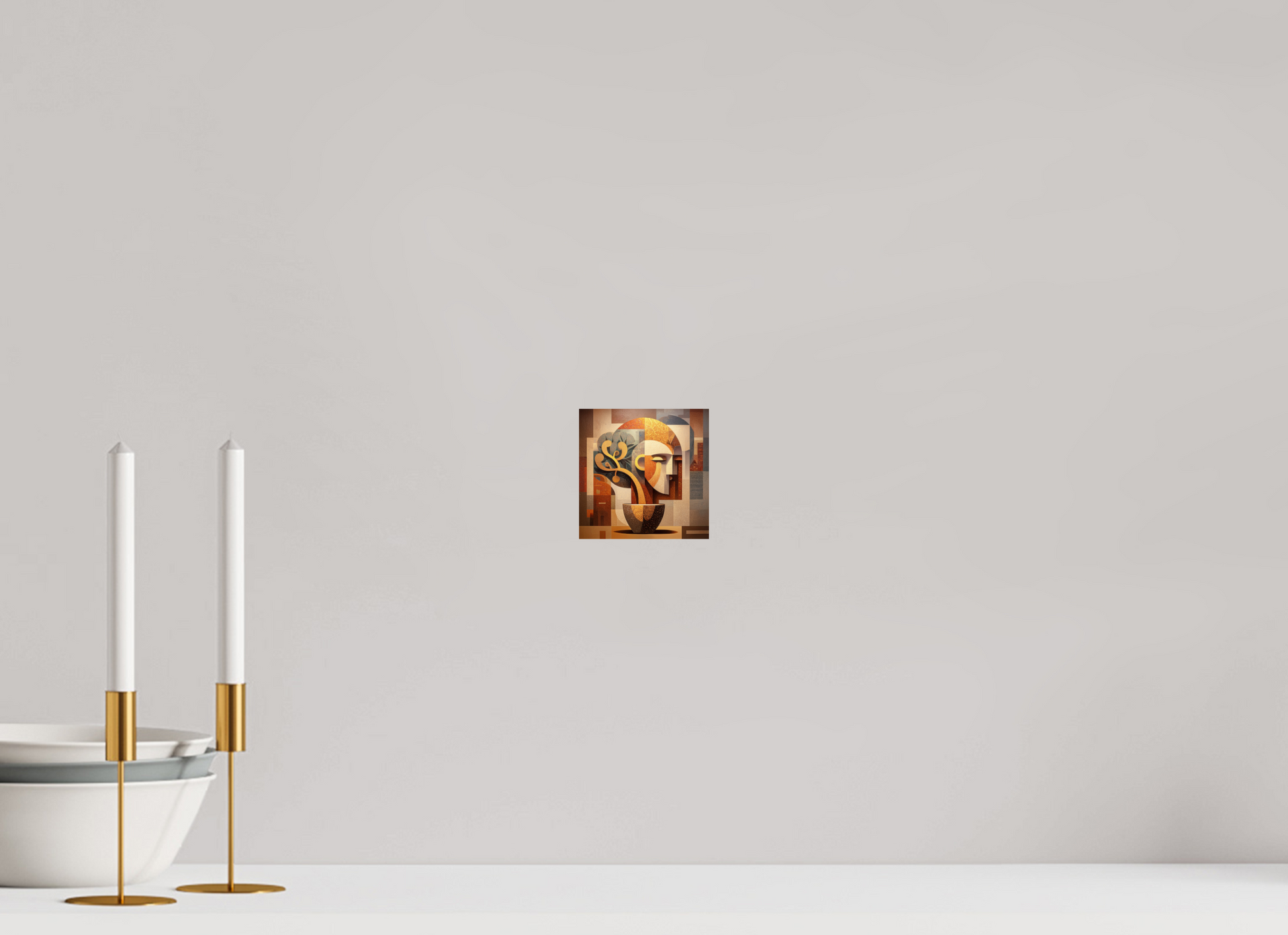 4 x 4″, Fine Art Print On Aluminum Dibond Abstract Pot Head